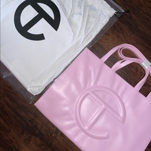 Large Bubblegum Pink Telfar Bag